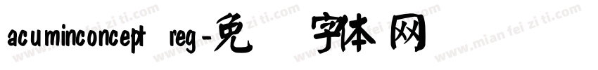 acuminconcept reg字体转换
